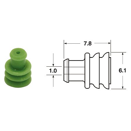 AMP SUPERSEAL (#1,5) SEAL 1,4-1,7MM GROEN 2
