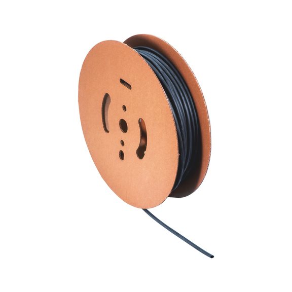 KRIMPKOUS OP HASPEL 2:1 ZWART 6,4-3,2MM (75M)