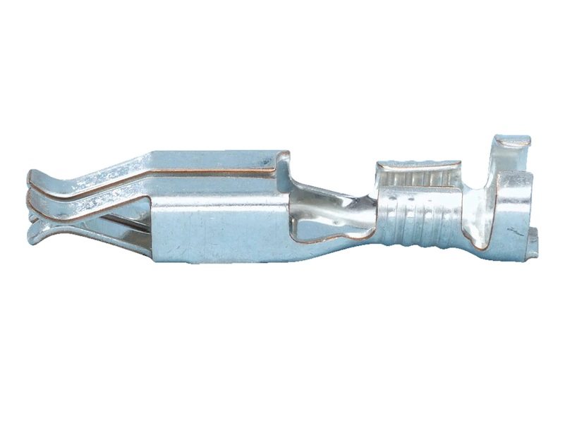 VLAKSTEKER JUNIOR TIMER ONGEISOLEERD MET WEERHAAK 1,5-2,5MM² 2,8X0,8