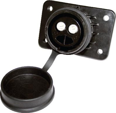 24V NATO STEKKERDOOS KUNSTSTOF 2-POLIG VOOR 35-50MM2 KABEL