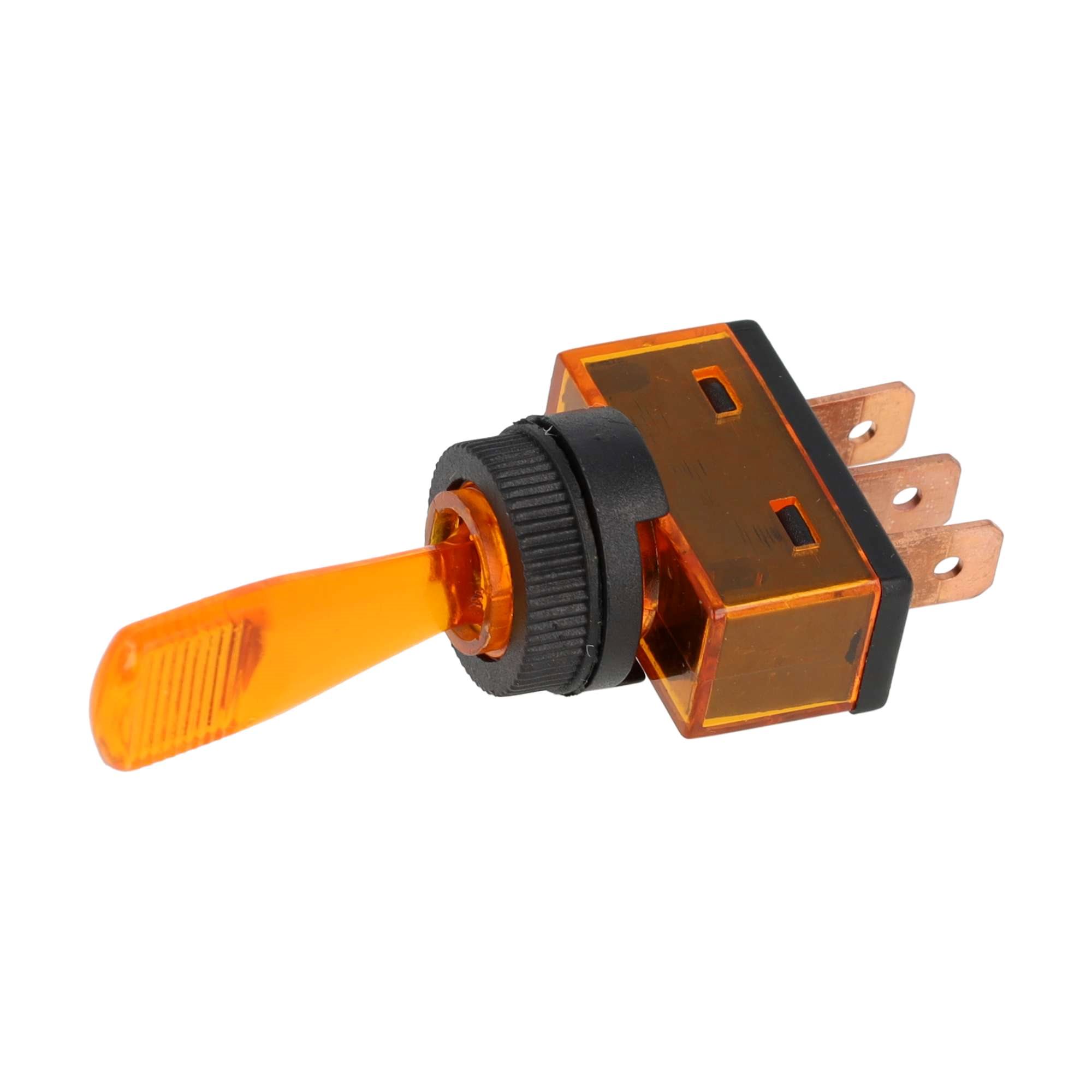 TUIMELSCHAKELAAR ON/OFF 12V 20A, LAMP 12V ORANJE