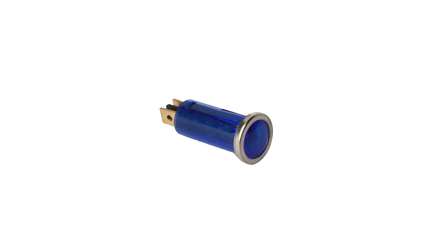 CONTROLE LICHT BLAUW CHROOM RAND 12V 2