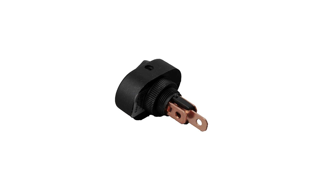 WIPSCHAKELAAR ON/OFF OVAAL ROOD 12V 16A, 12V LAMP 2