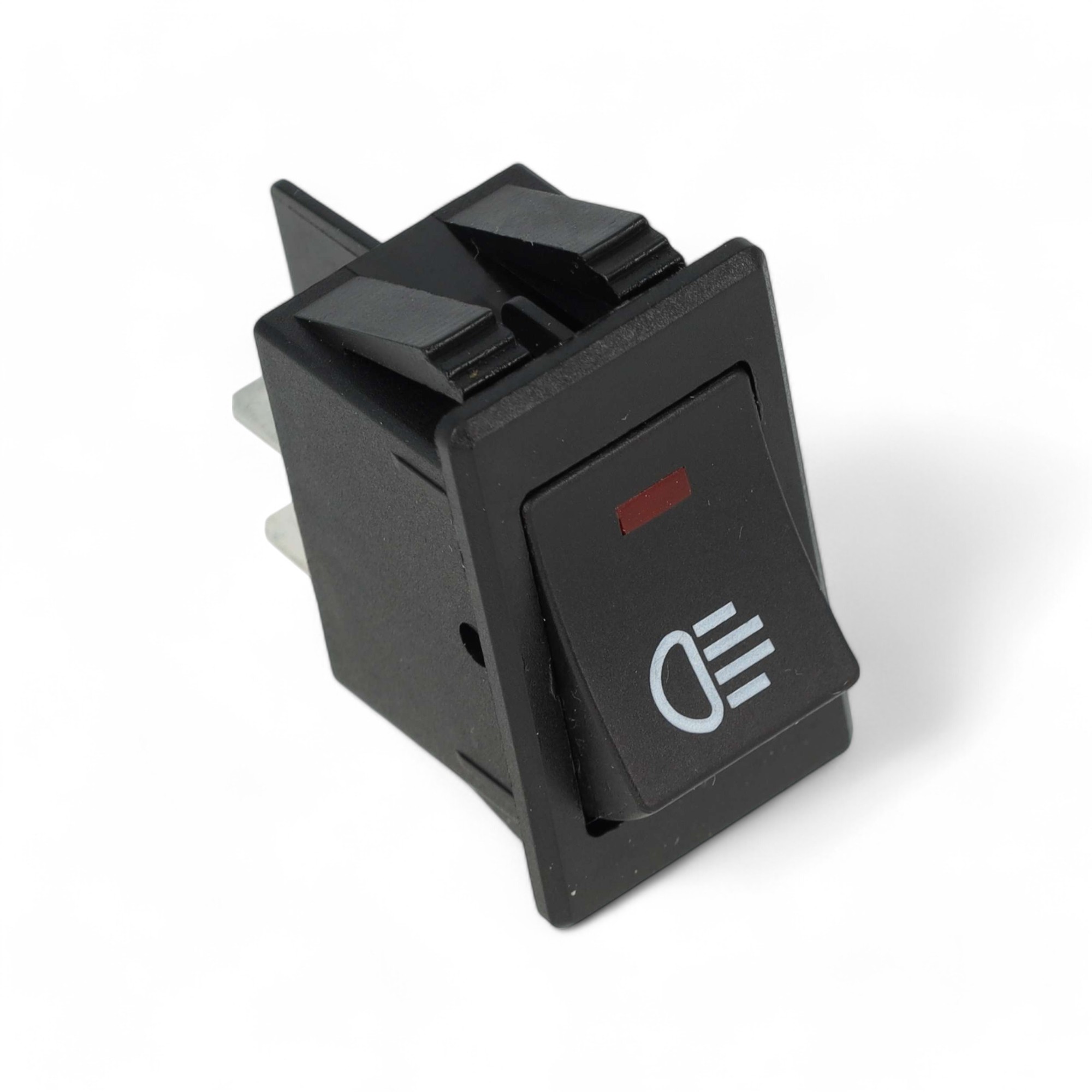 MINI WIPSCHAKELAAR ON/OFF 4-POLE LED ROOD 12V 10A, 12V LED