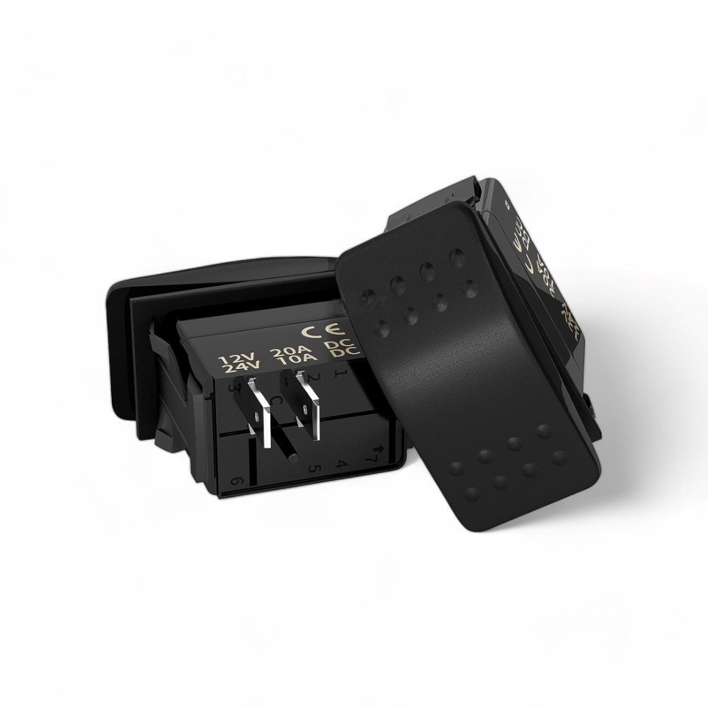 MARINE INBOUW SCHAKELAAR TYPE 1 | 2-PINS AAN-UIT ZONDER LED 2