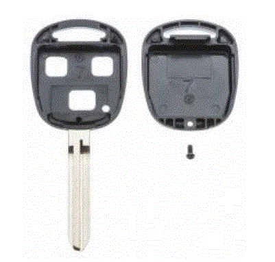 AUTOSLEUTEL LEGE BEHUIZING EXC 3 KNOPJES 2