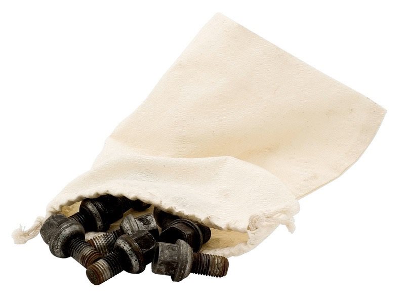 ZAK VOOR WIELBOUTEN EN WIELMOEREN 15X20 + KOORD