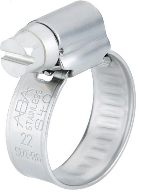 ABA SLANGKLEM RVS A4 BR 12MM 22-32MM