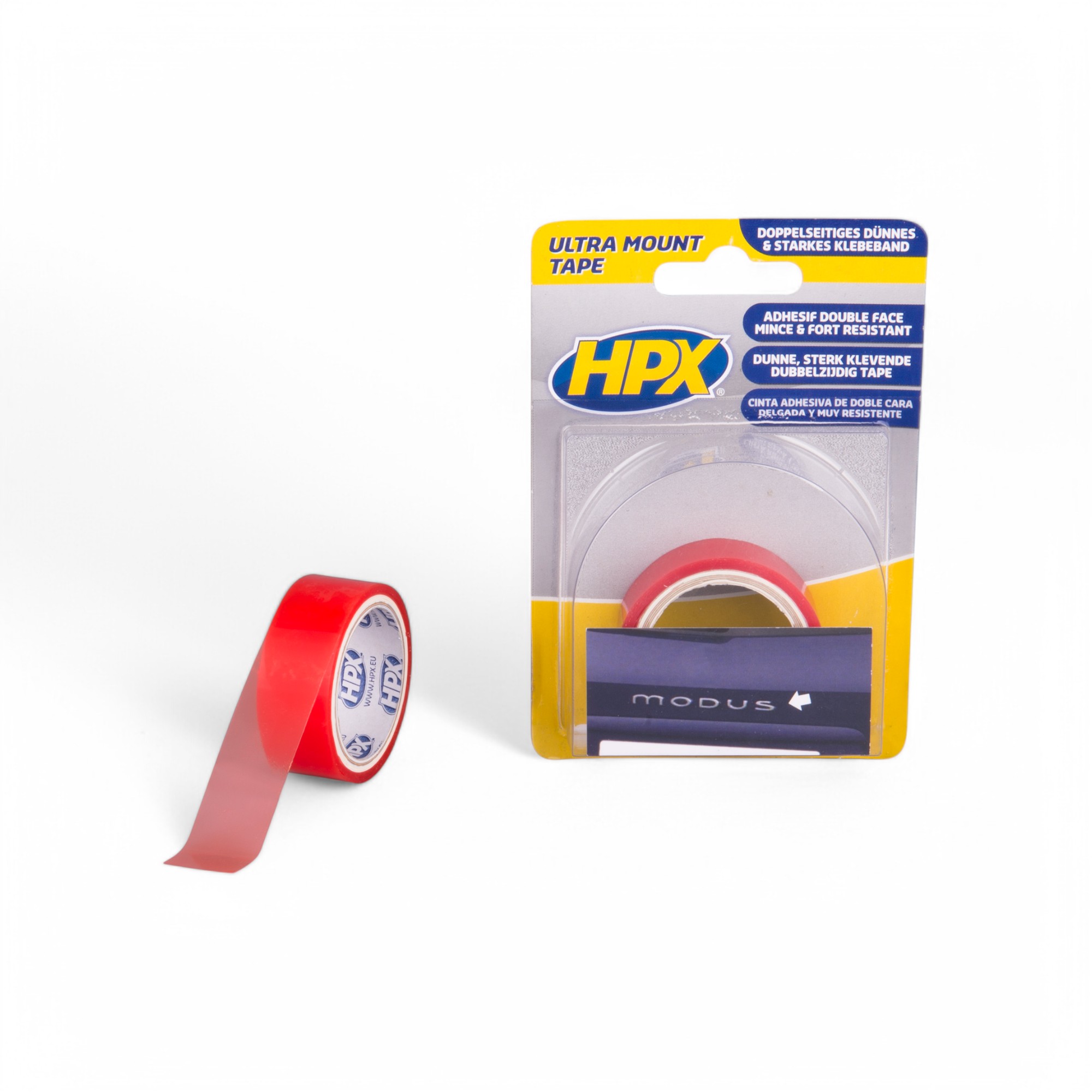 HPX ULTRA MOUNT BEVESTIGINGSTAPE - TRANSPARANT 19MMX1,5M