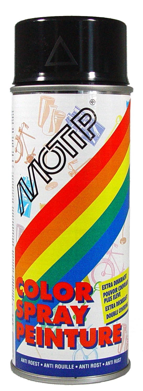 MOTIP COLOURSPRAY HOOGGLANS RAL 9005 DIEP ZWART