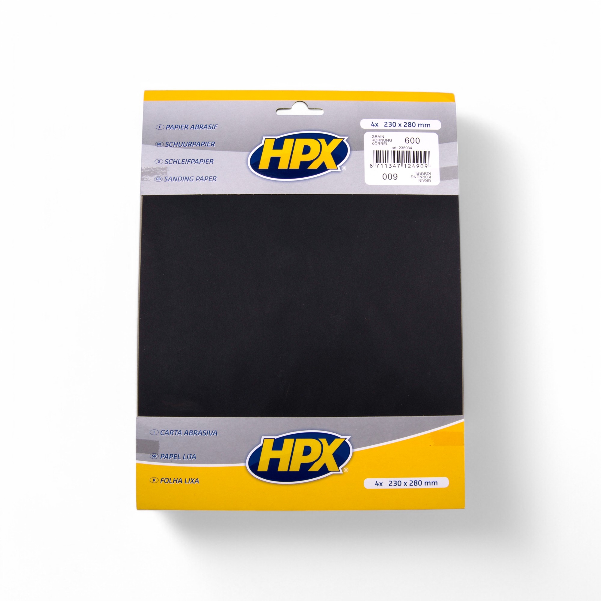 HPX SCHUURPAPIER P600X4