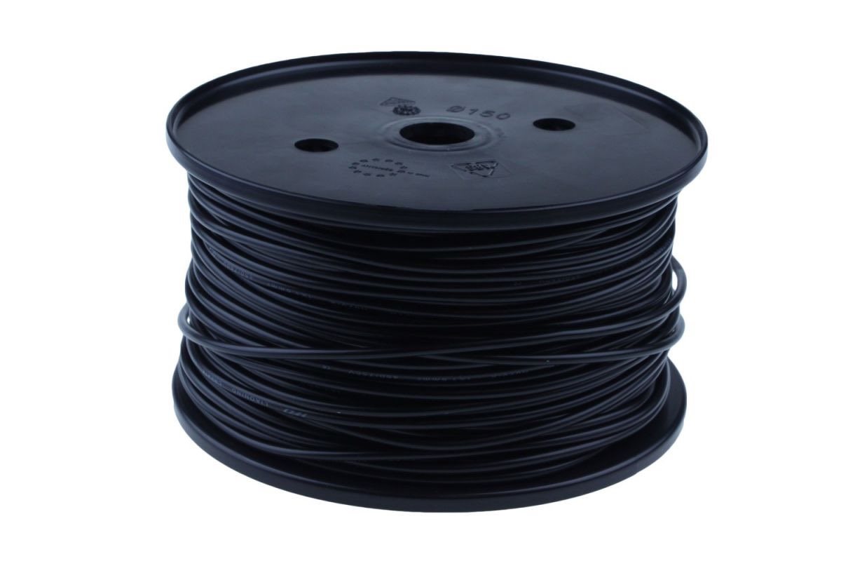 ENKELADERIGE KABEL PVC 0,5MM2 ZWART (1M-500/ROL)