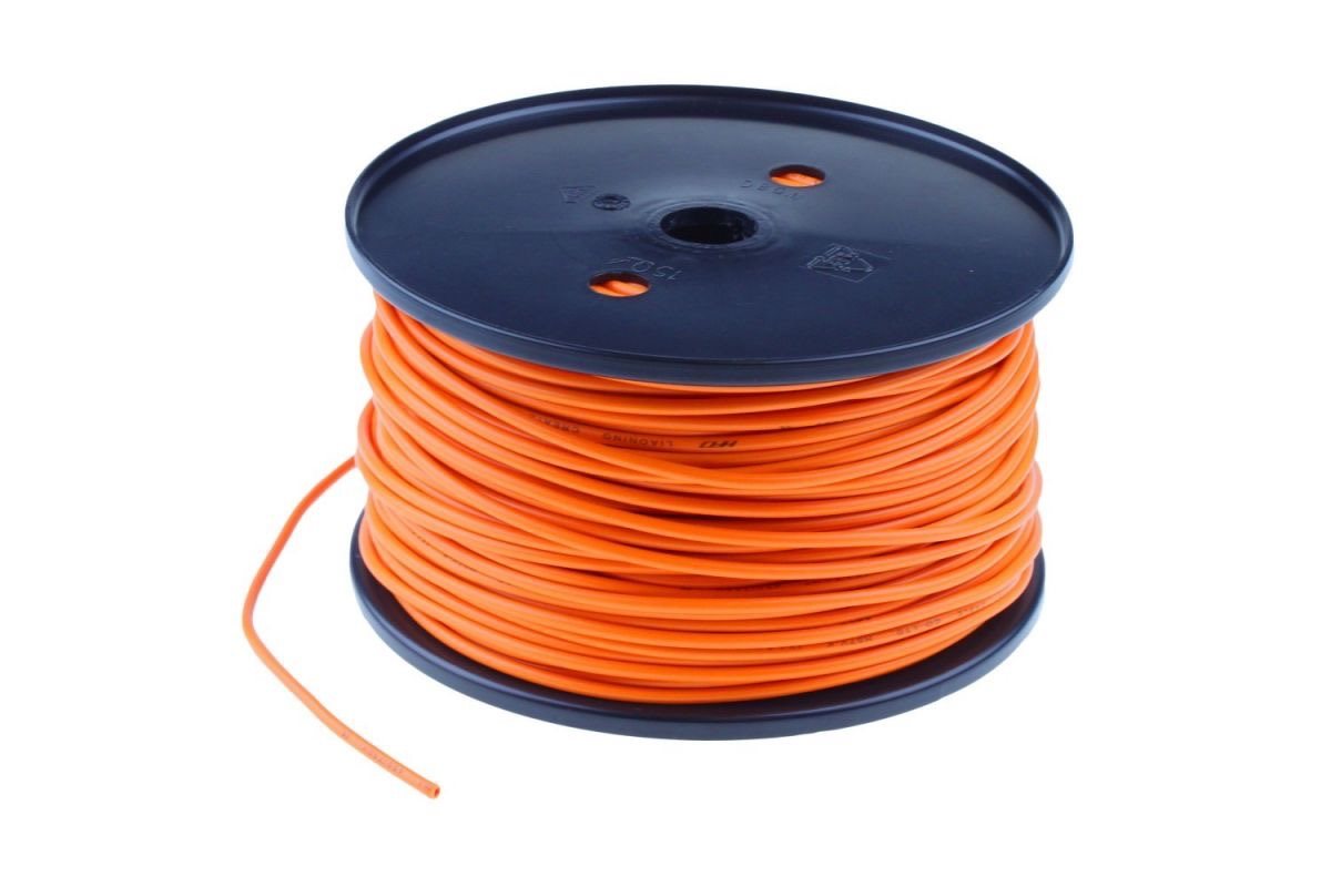 ENKELADERIGE KABEL PVC 1,0MM2 ORANJE (1M-100/ROL) 3