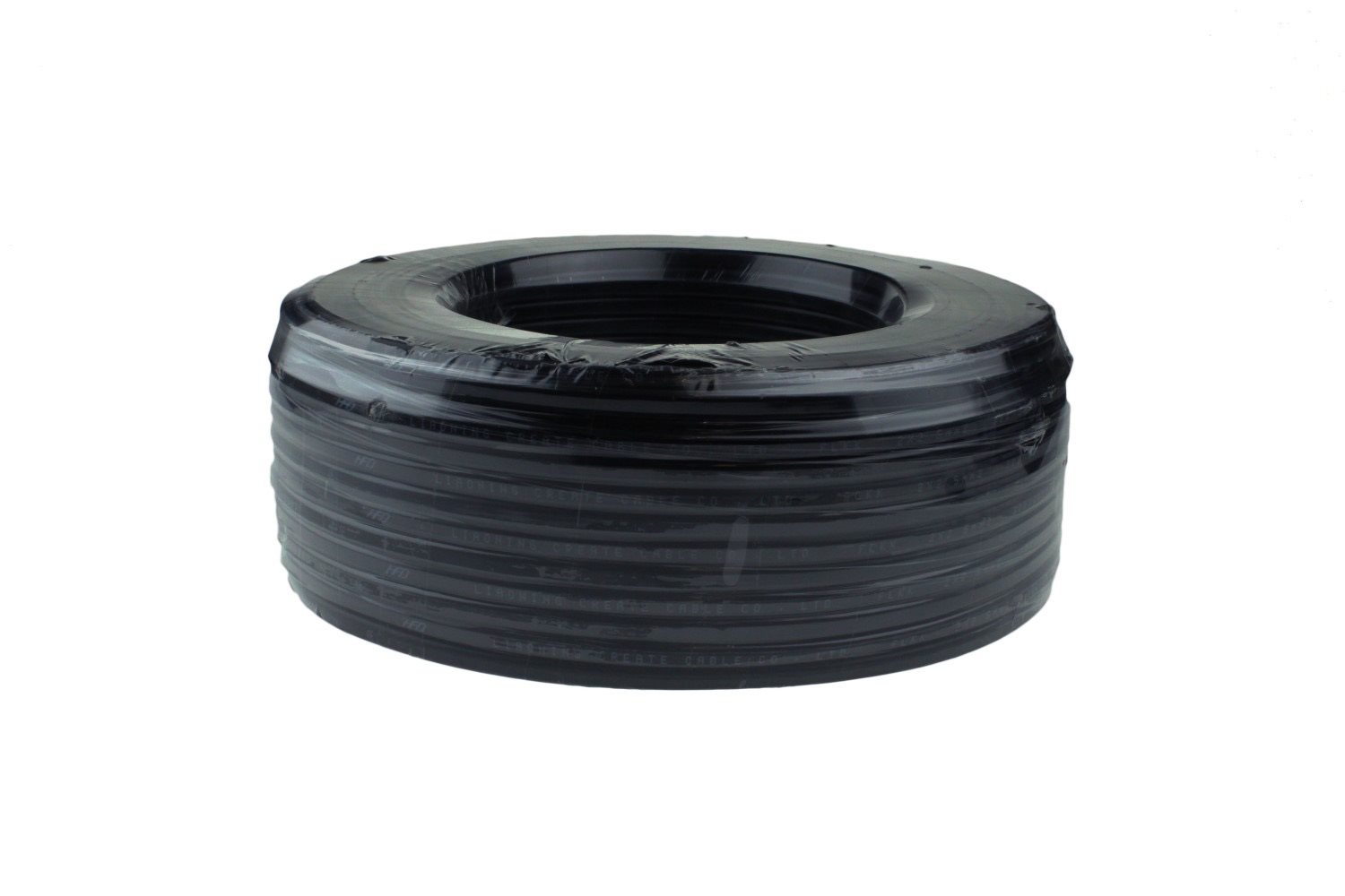 MEERADERIGE KABEL PVC 2X2,5MM2 PLAT ZWART (1M-100/ROL) 2