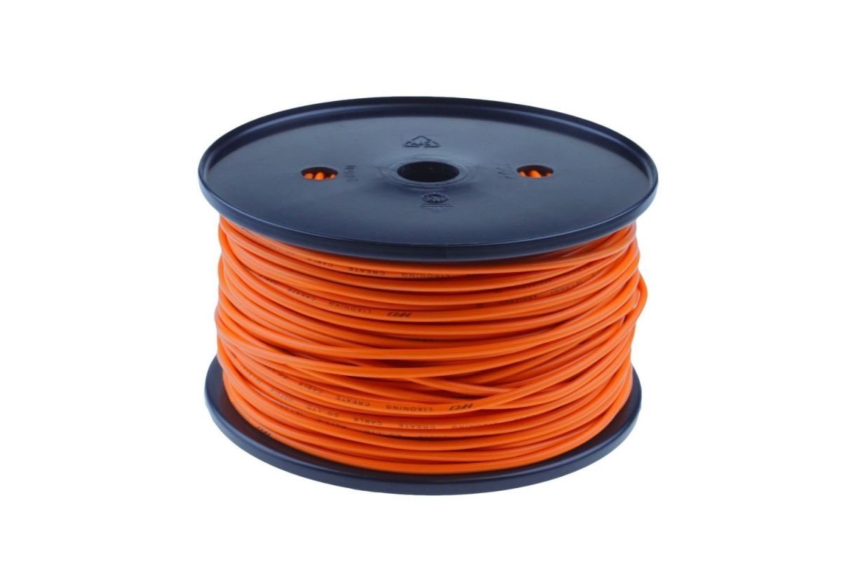 ENKELADERIGE KABEL PVC 2,0MM2 ORANJE (1M-100/ROL)