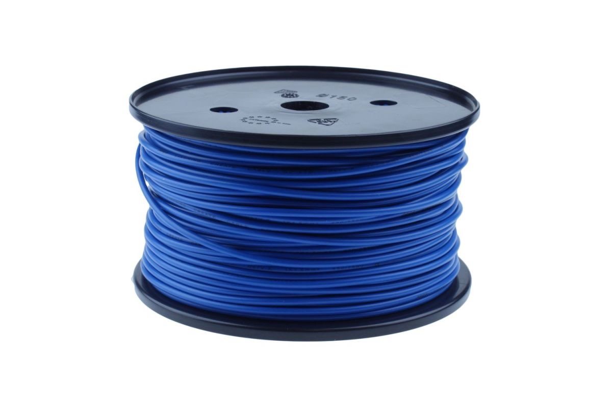 ENKELADERIGE KABEL PVC 3,0MM2 BLAUW (1M-100/ROL)
