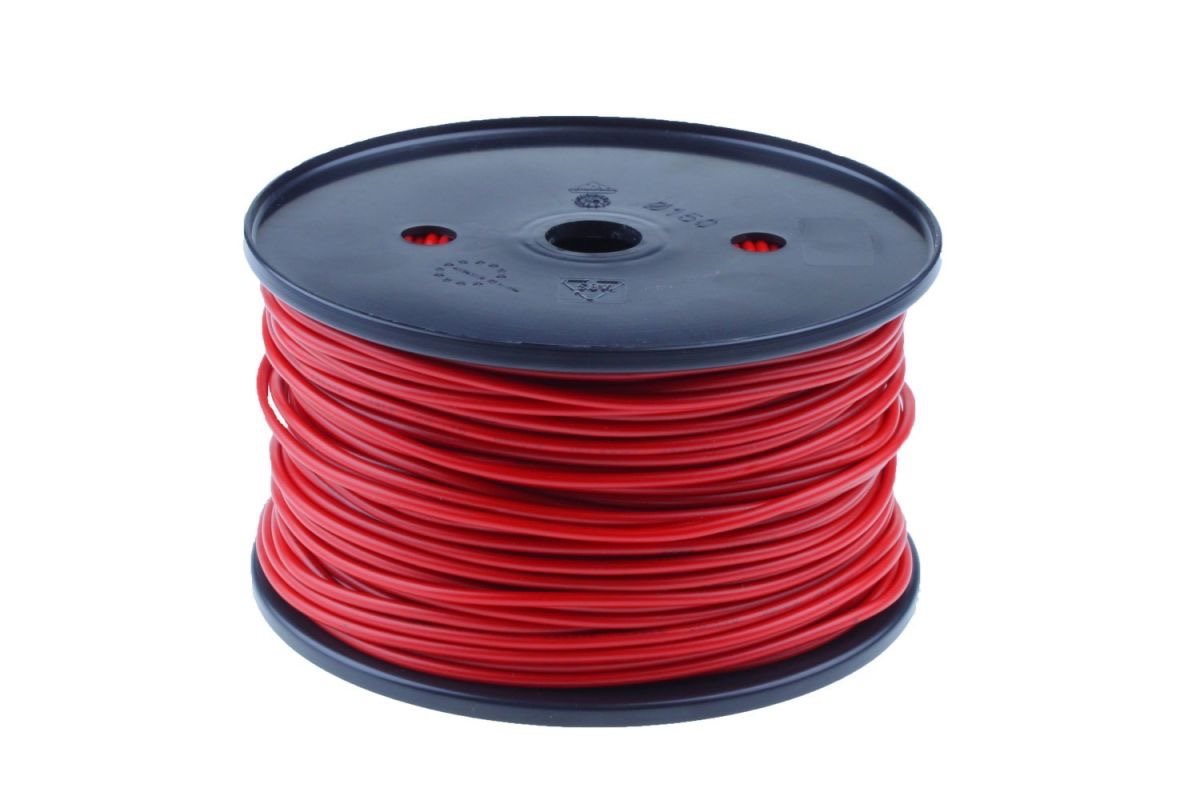 ENKELADERIGE KABEL PVC 4,0MM2 ROOD (1M-30/ROL)