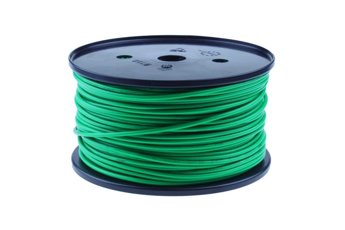 ENKELADERIGE KABEL PVC 2,5MM2 GROEN (1M-300/ROL)