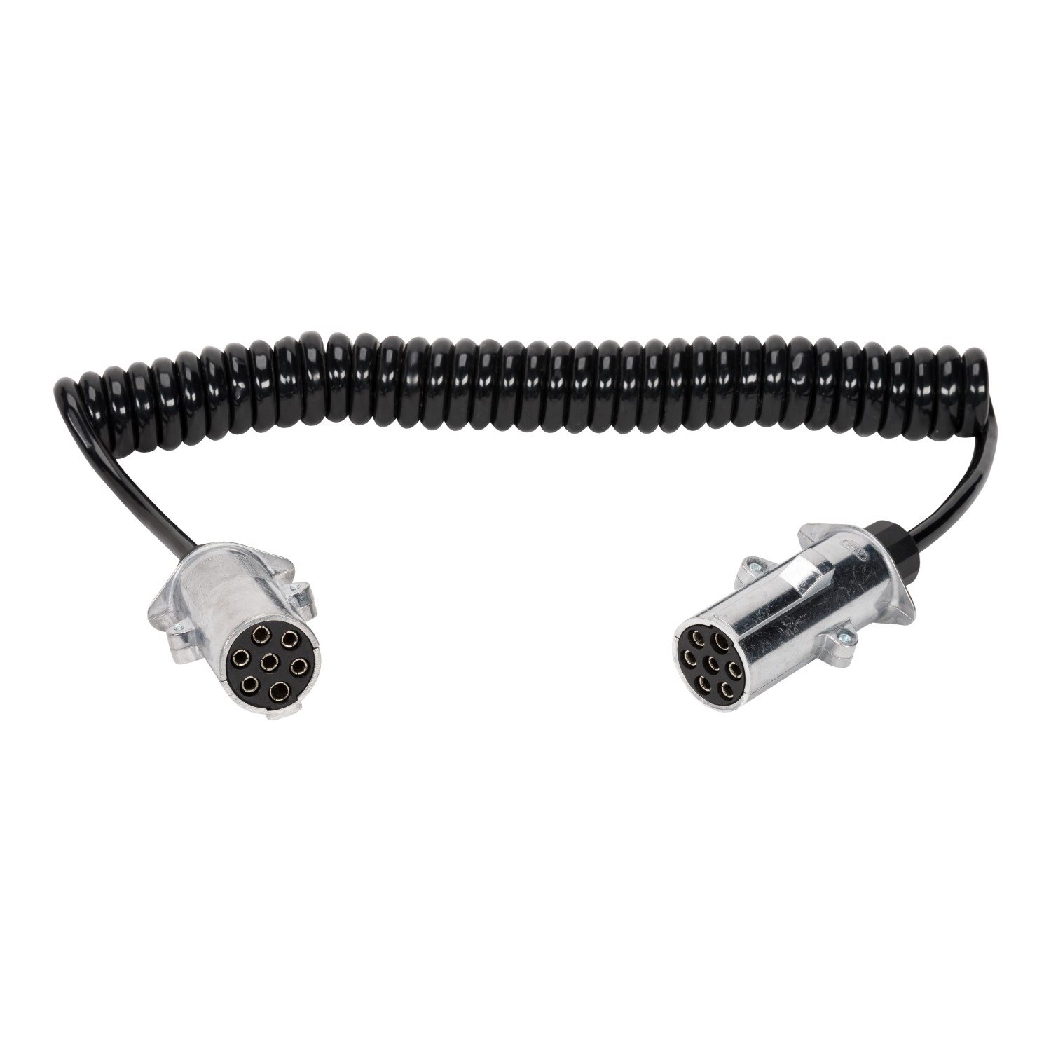 24V SPIRAALKABEL ADAPTER 7 POLIG ALUMINIUM