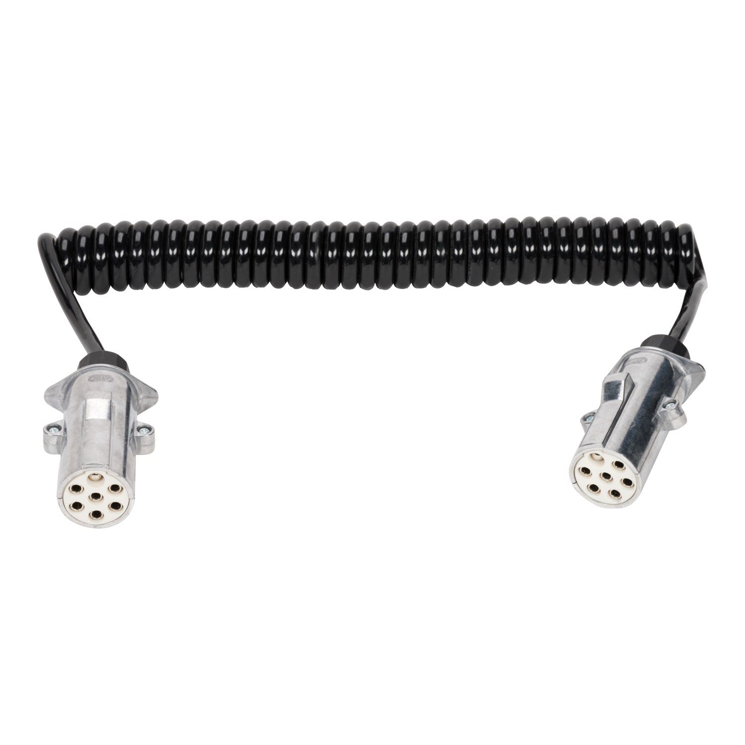 24V SPIRAALKABEL ADAPTER 7 POLIG ALUMINIUM