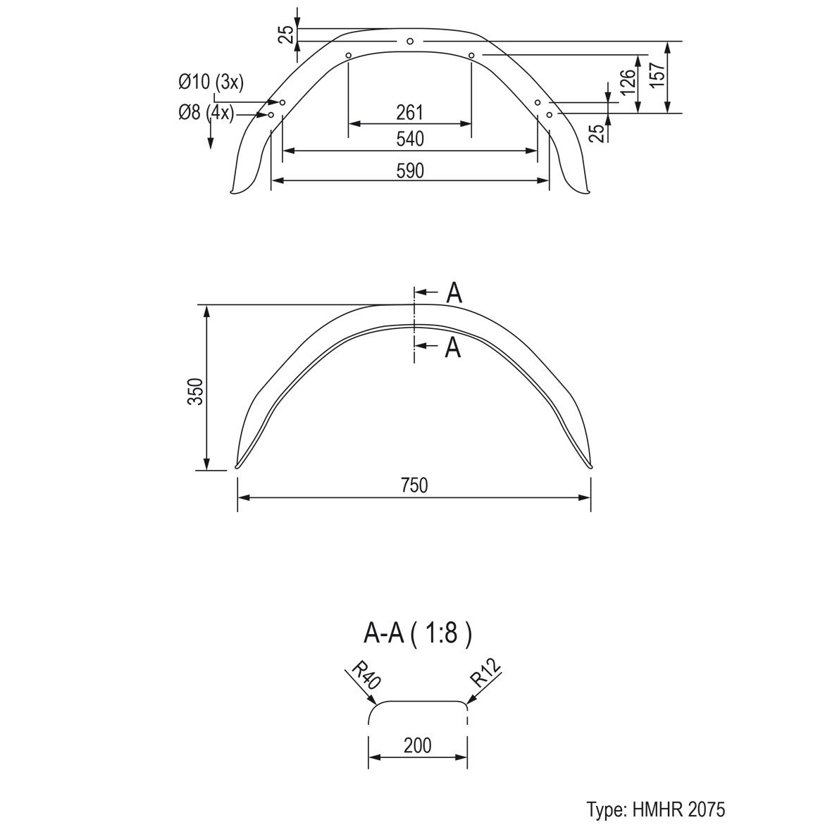 SPATSCHERM METAAL HOEKIG 14 INCH (2075) 3