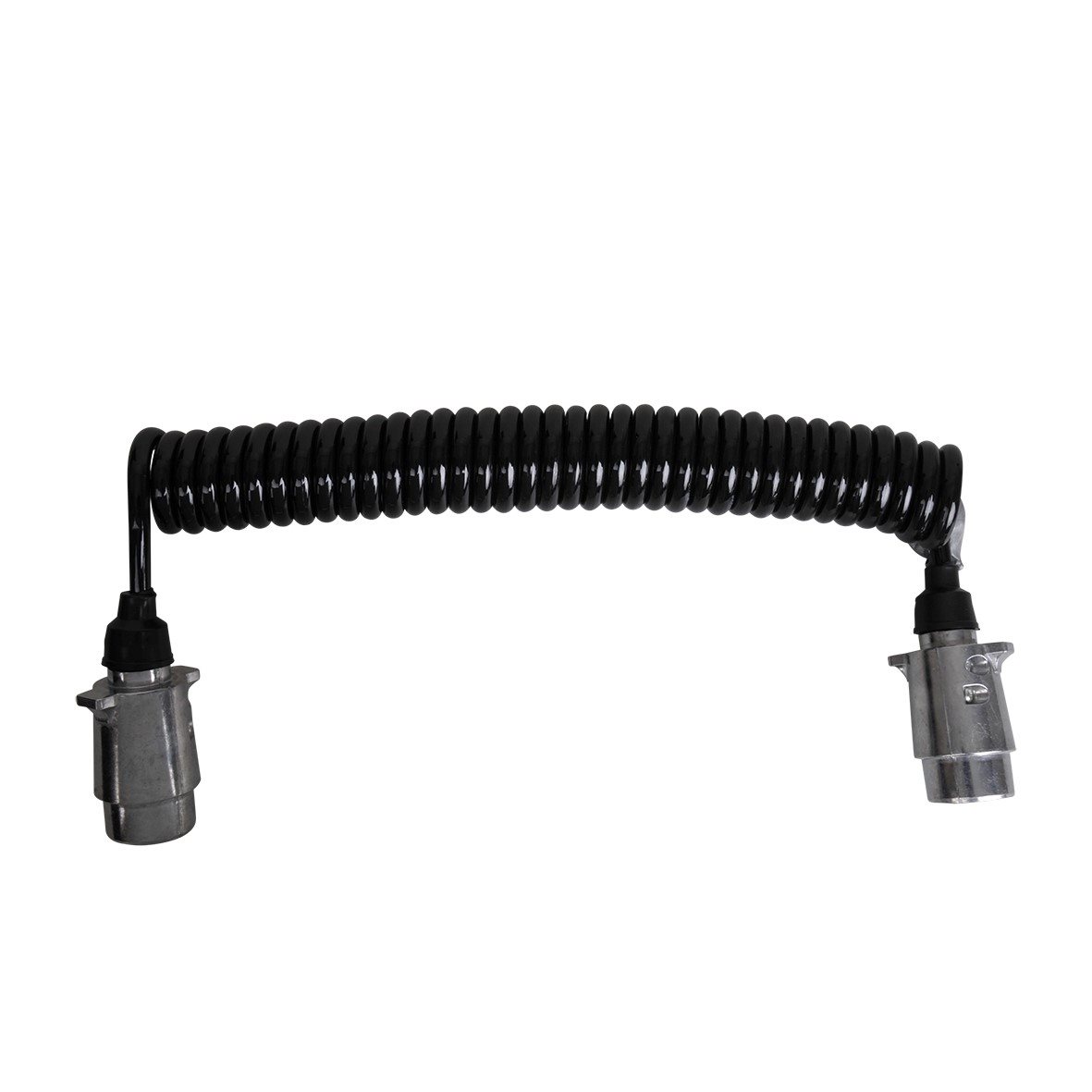 12V SPIRAALKABEL METAAL 7 POLIG MET 2X STEKKERS 4,5MTR 3