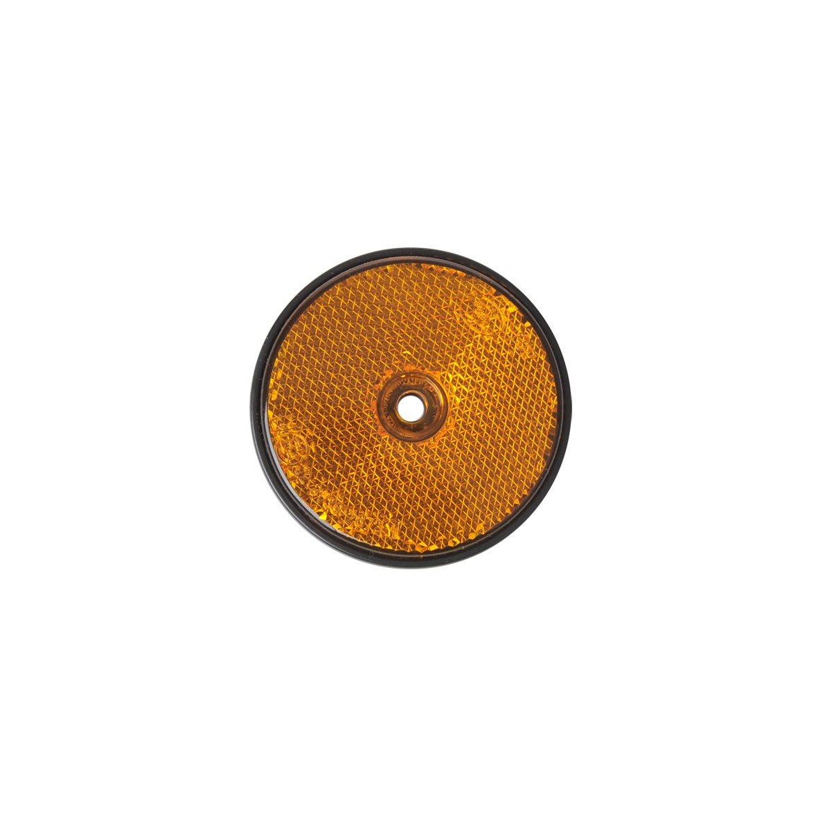REFLECTOR ORANJE 60MM SCHROEFBEVESTIGING - BULK