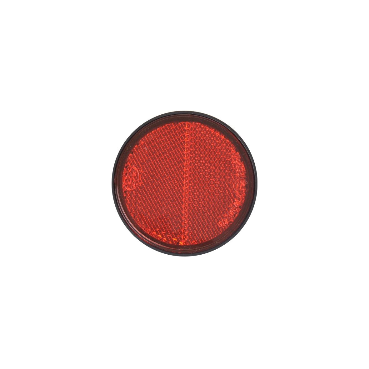 REFLECTOR ROOD 58MM ZELFKLEVEND MET GRONDPLAAT - BULK