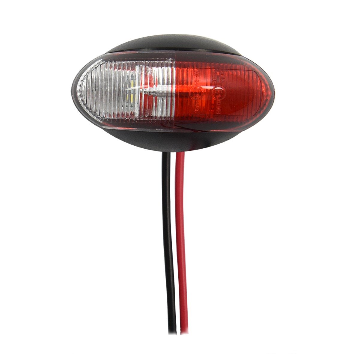 BREEDTELICHT 10-30V ROOD/WIT 60X34MM LED 2