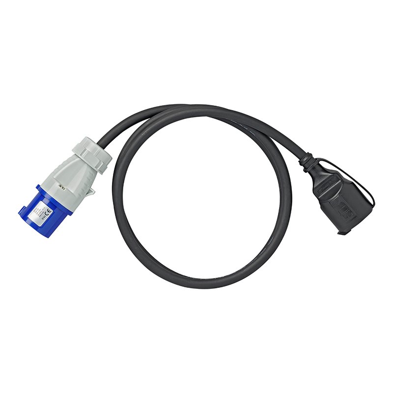 VERLOOPKABEL 150CM 3X2,5MM² VAN CEE STEKKER NAAR SCHUKO STEKKERDOOS 3