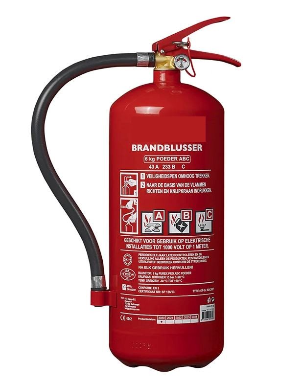 ANAF BRANDBLUSSER 6KG ABC NL + MANOMETER