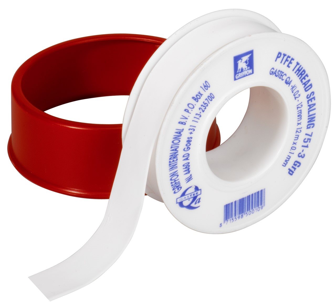 GRIFFON P.T.F.E. TAPE GASTEC ROL 12X0,1MM 12METER 2