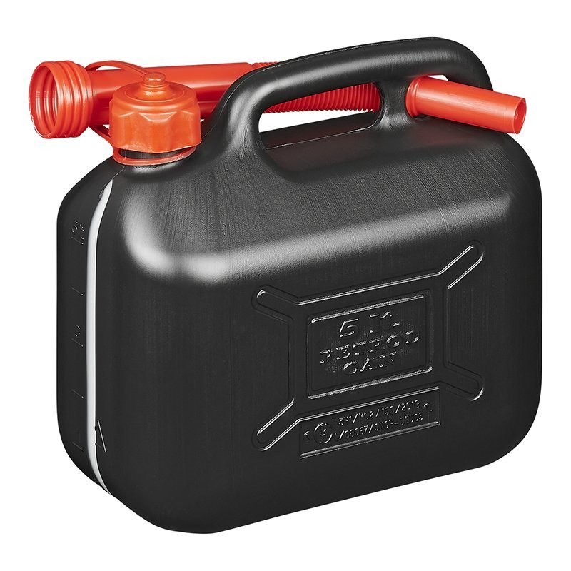 JERRYCAN KUNSTSTOF UN-GEKEURD ZWART