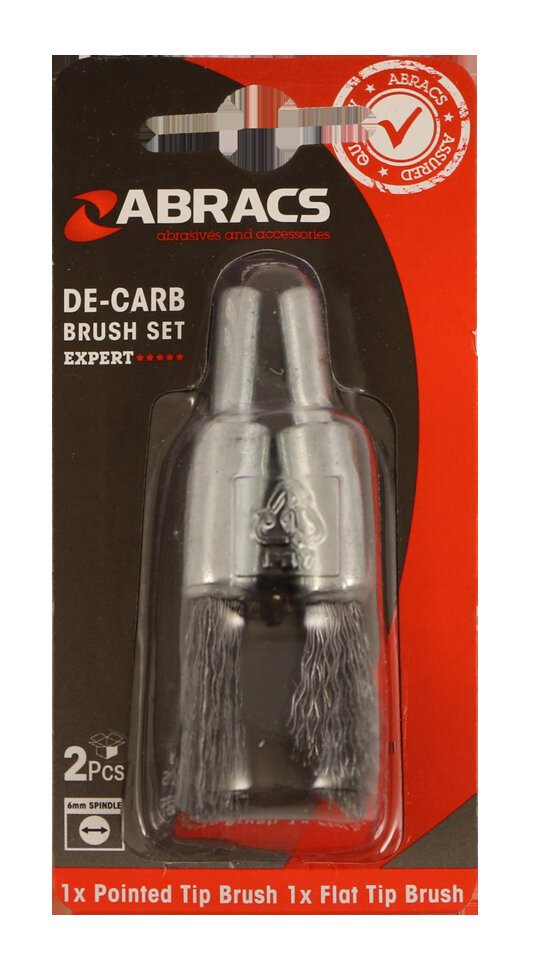 ABRACS 2-DELIGE DE-CARB DRAADBORSTELSET