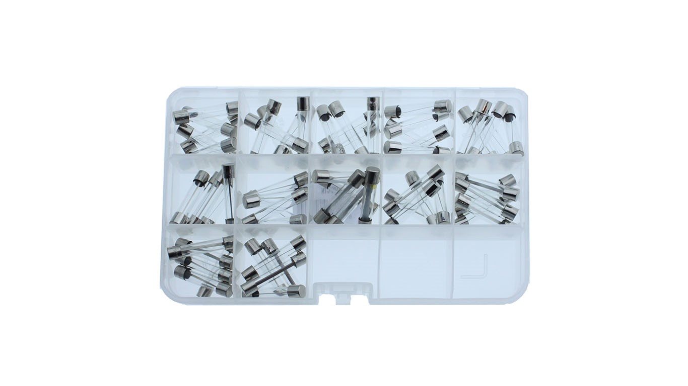 ASSORTIMENT PRO GLASZEKERINGEN 6.35x32MM 60-DELIG