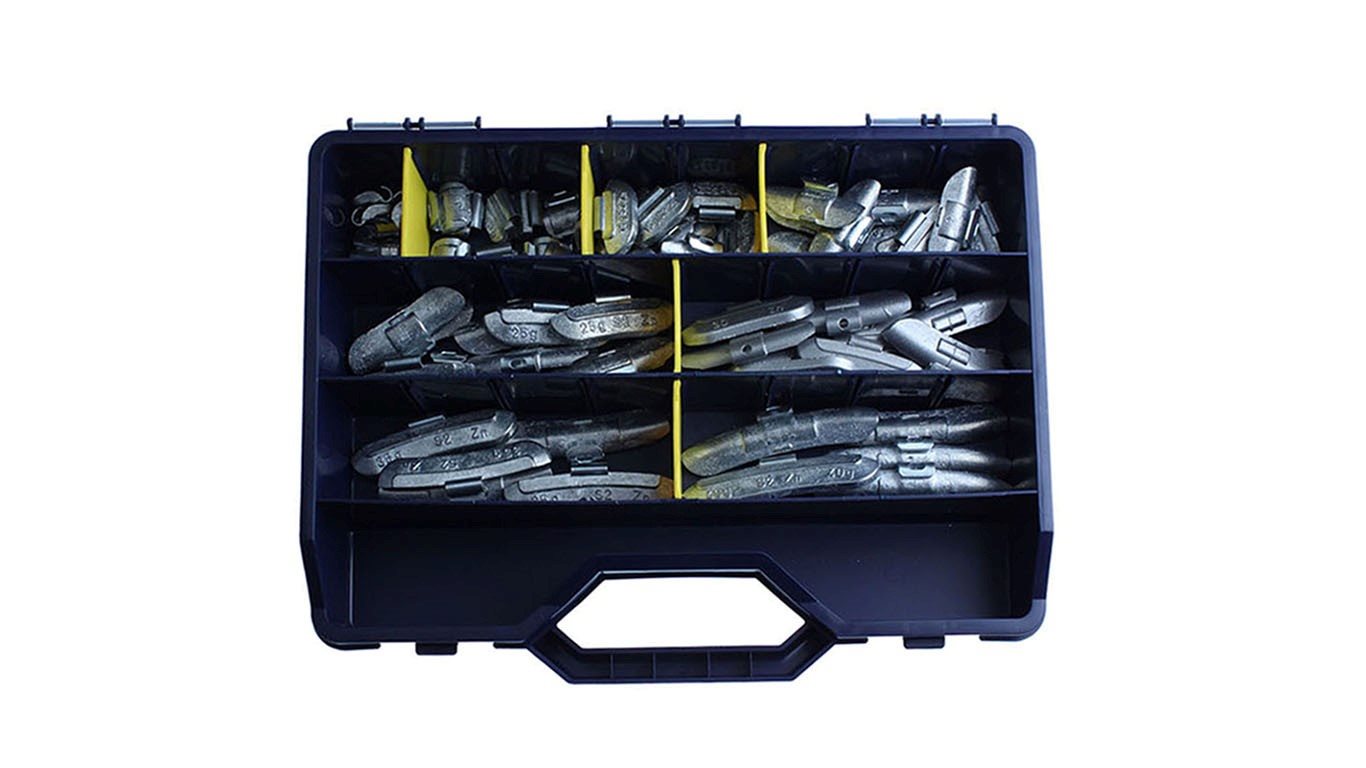 ASSORTIMENT PRO SLAGGEWICHTEN STALEN VELG 80-DELIG