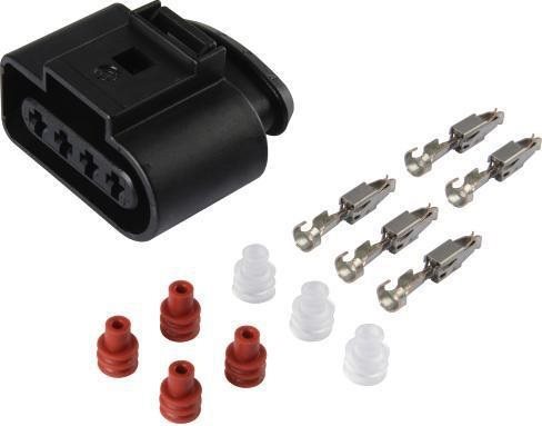 VAG CONNECTOR SET FEMALE OE: 1J0973724 4-WAY + TERMINALS EN SEALS