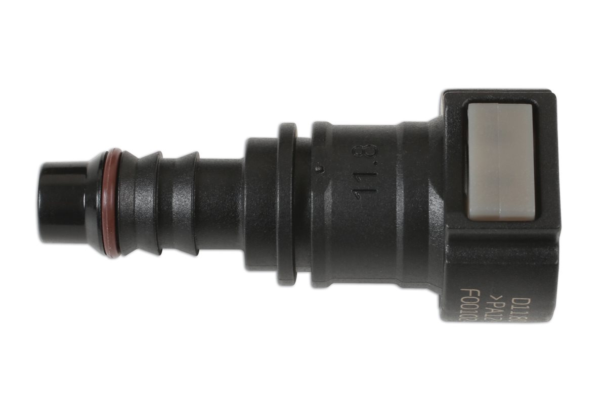 BRANDSTOFLEIDING CONNECTOR RECHT 11.8MM X 10MM
