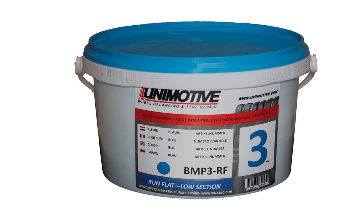 BANDENMONTAGEPASTA PRO RUNFLAT BLAUW 3KG