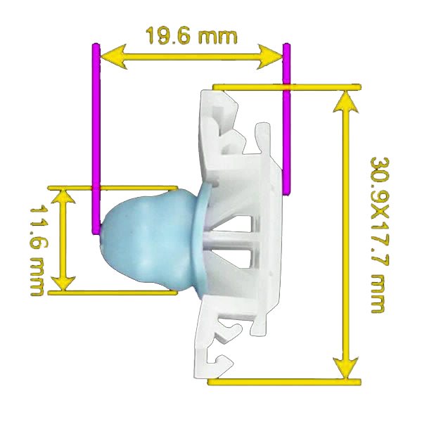 CLIP BMW, MINI OE: 51132251394 2