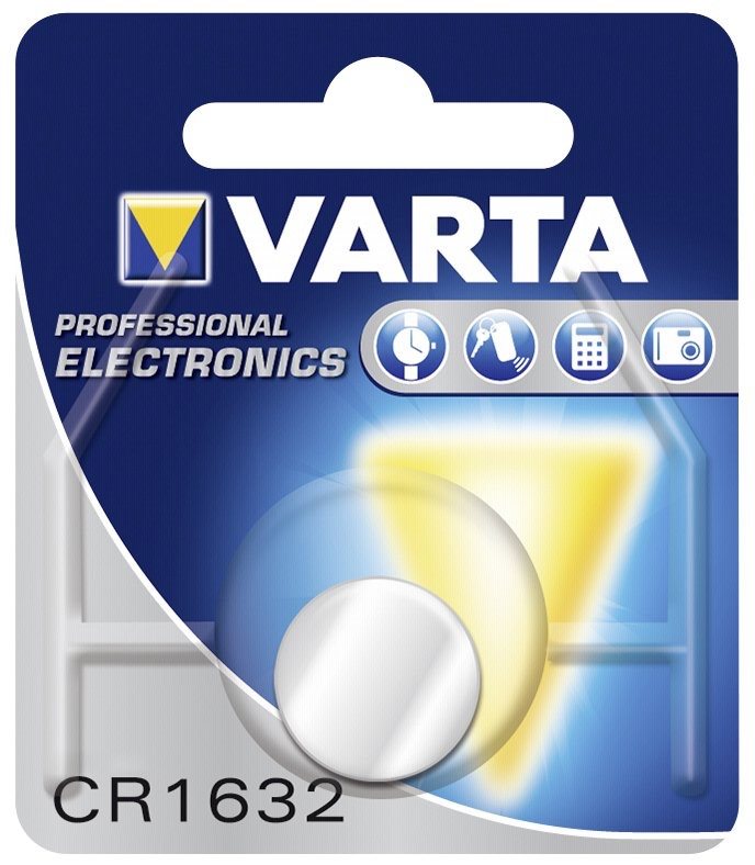 VARTA PRO 3V LITHIUM BUTTON CELL CR1632 BLISTER