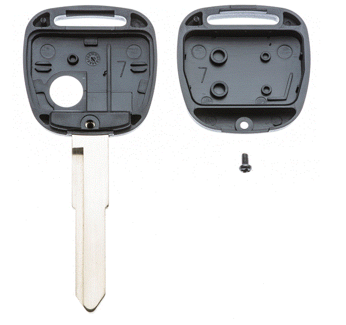 AUTOSLEUTEL LEGE BEHUIZING EXC 1 KNOPJE 2
