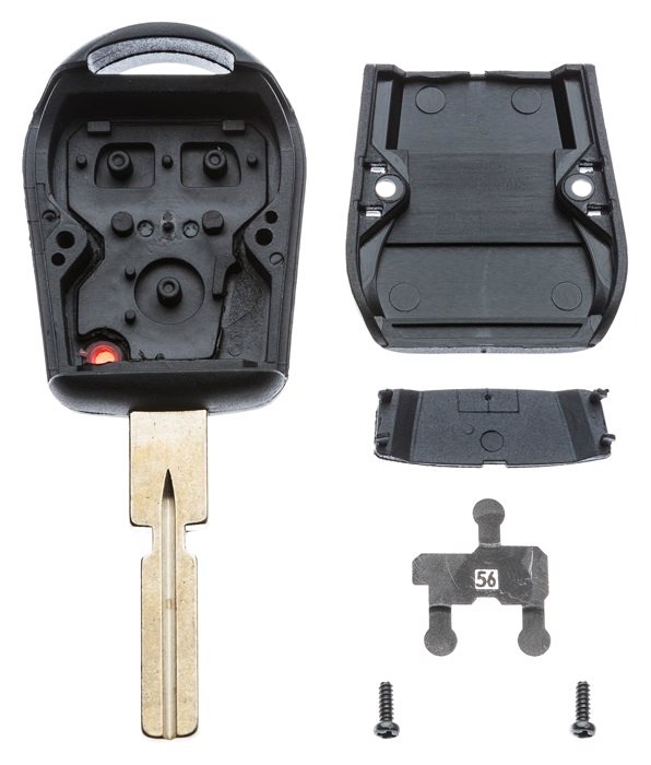 AUTOSLEUTEL BMW -LEGE BEHUIZING- INCLUSIEF 3 BUTTONS