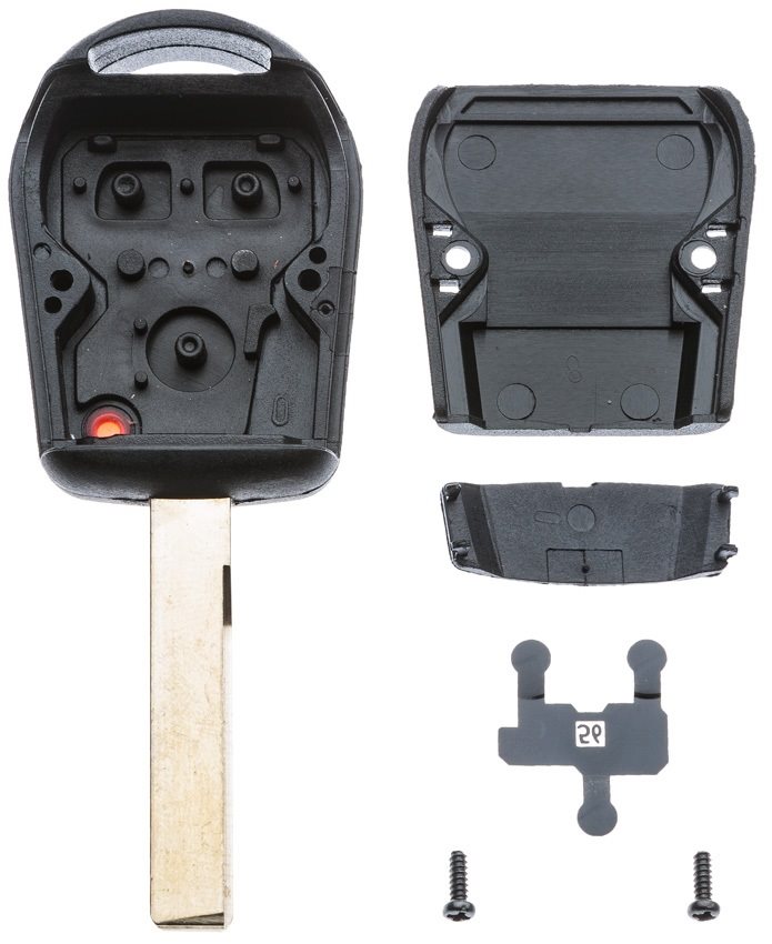 AUTOSLEUTEL BMW -LEGE BEHUIZING- INCLUSIEF 3 BUTTONS