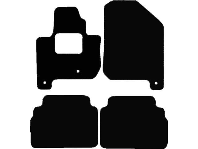 MATTENSET VELOURS (DONKERGRIJS) KIA SOUL EV 2014-