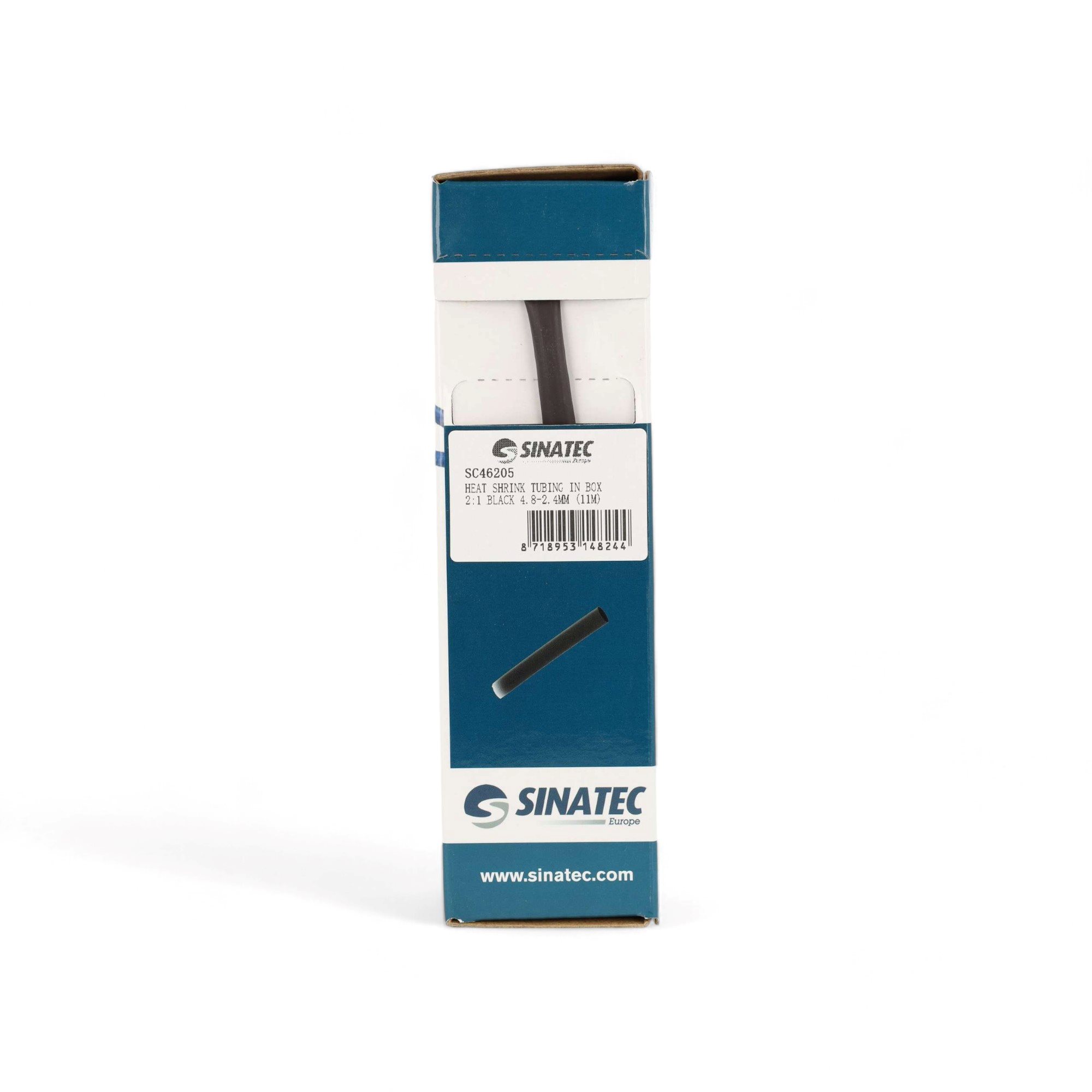 HEAT SHRINK TUBING IN BOX 2:1 BLACK 4,8-2,4MM 11 METER