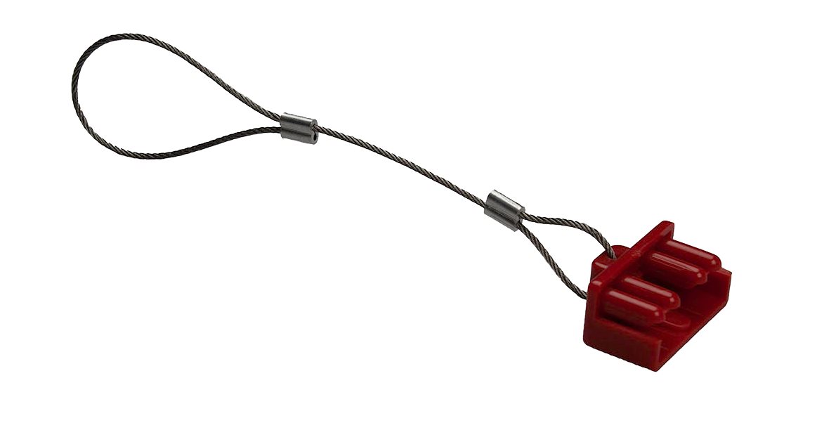POWER CONNECTOR STOFKAP (50A)  ROOD (MET TREKKABEL)