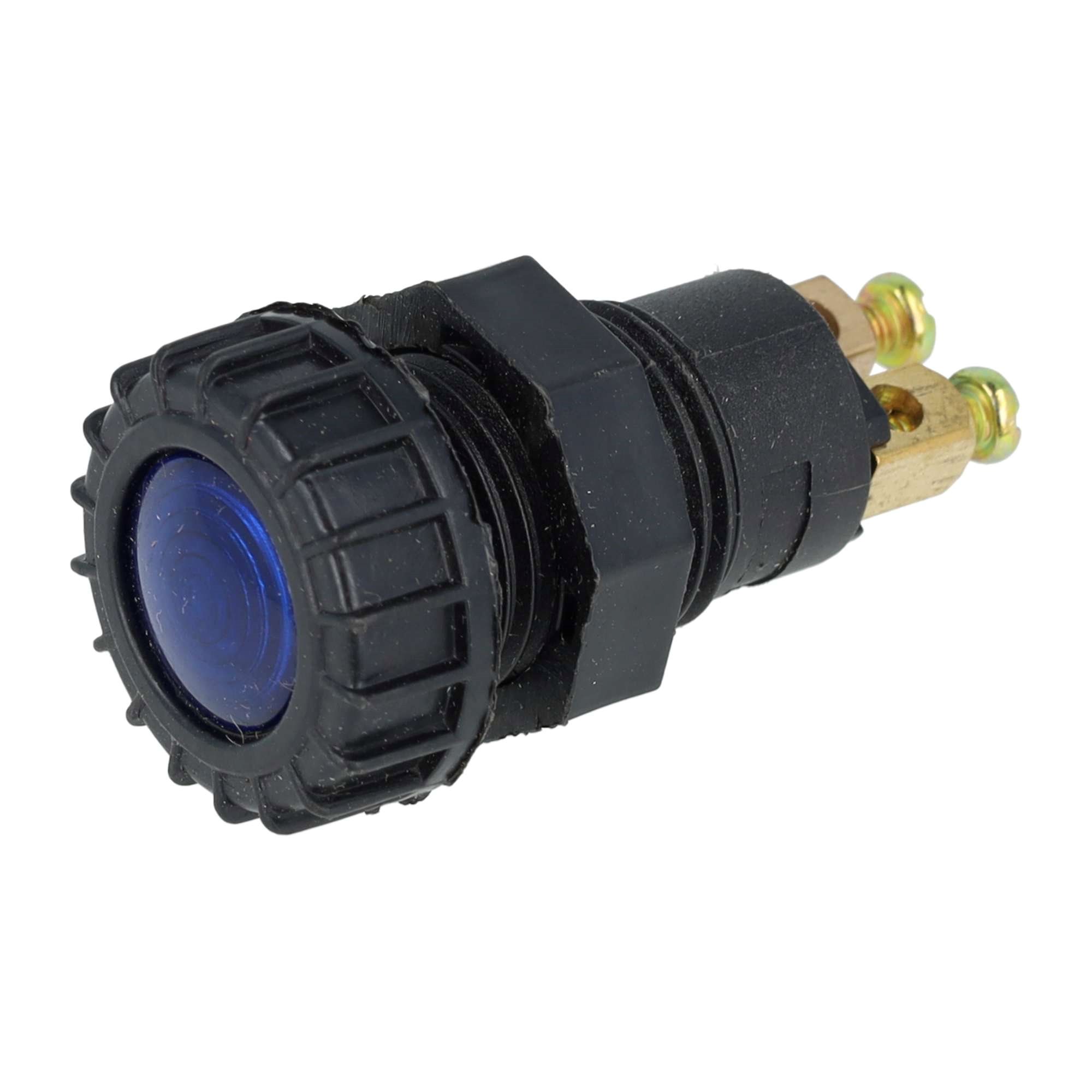 CONTROLE LICHT BLAUW MET VERVANGBARE LAMP 12V BA9S 2W