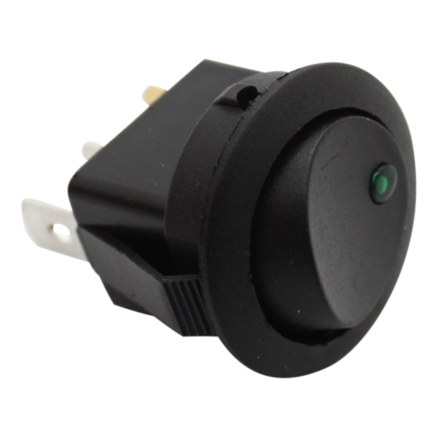 INTERRUPTEUR MINI ROND LED VERT