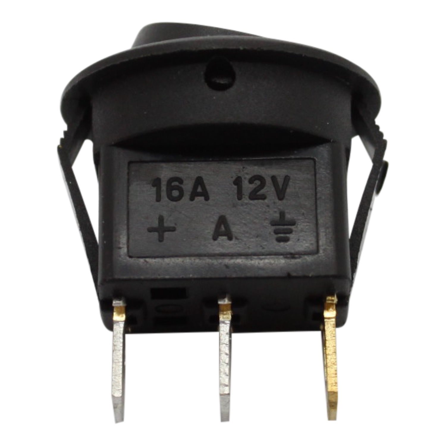 MINI WIPSCHAKELAAR ROND ON/OFF 3-POLE GROEN 12V 10A, 12V LED 3